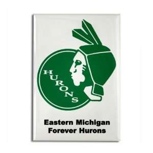  Hurons  Retro EMU Michigan Rectangle Magnet by  