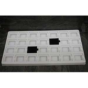  12 White Velvet 12 Compartment Jewelry Tray Liners 
