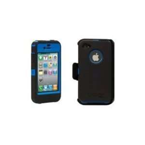 New iPhone 4 4G OtterBox Defender Case Black on Blue  