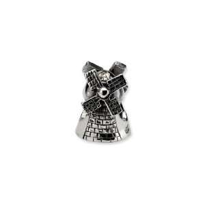  Windmill Charm in Silver for Pandora and most 3mm 