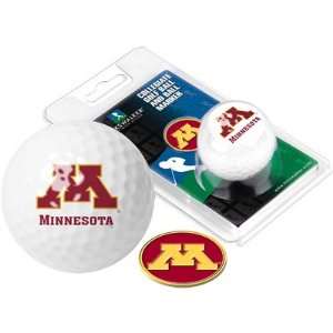  Minnesota Golden Gophers Logo Golf Ball and Ball Marker 