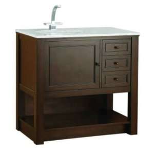  Soma by Foremost MEBTA3624D Mendham 36 Vanity in Burnt 