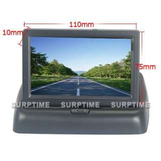 Inch TFT LCD Car Rear View reverse Color Camera Monitor 2CH Video 