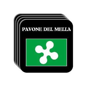   Region, Lombardy   PAVONE DEL MELLA Set of 4 Mini Mousepad Coasters