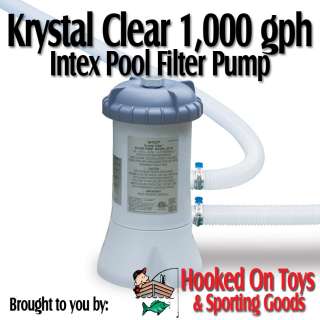 Intex 1000 GPH Pool Filter Pump #56637   For 15 Ft Easy Set & Metal 