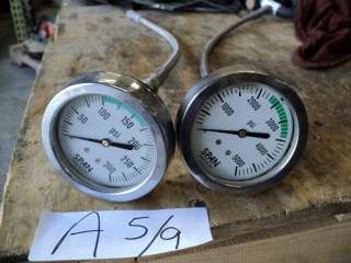 Span Pressure Gauges 0 300&) 5000 P51 Used  