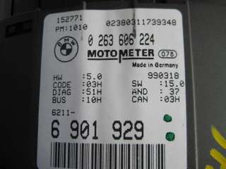 BMW E46 Instrument Cluster Speedometer 99 02 323i 328i 325i Manual 5 