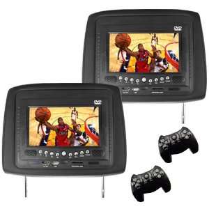   Game System Black (pair)   7 Inch In Vehicle Monitor