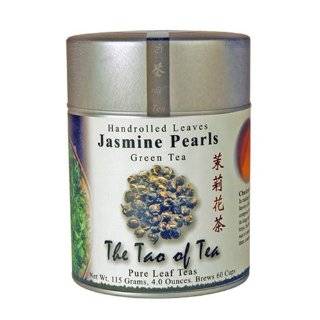 The Tao of Tea, Handrolled Jasmine Pearls Green Tea, Loose Leaf, 4 