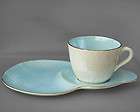 Maling vintage lustre blue teacup & snack plate duo c1920 63