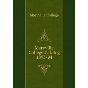  Maryville College Catalog 1893 94 Maryville College 