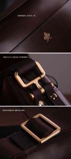 RRP500$ Luxury Mens Brown Genuine Leather Shoulder Briefcase 