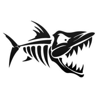 Fishbones Decal Sticker Piranha Bass Fishing lure XRXX2  