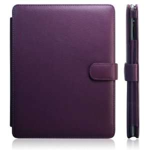   Book style Cover/Case (Purple) for iPad 2 (+Free Screen Protector