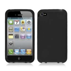  Apple iPhone 5 Black Silicone Case Skin Cover Protector 5G 5th 