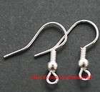 Free 100pcs silver color metal earring hooks 19mm  
