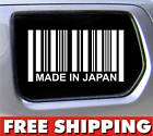 made in japan barcode decal honda jdm vinyl sticker car
