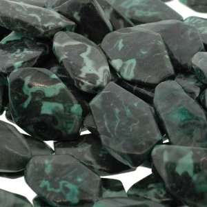 Malachite Jasper (Dyed)  26 42mm Irregular Shape Plain, Sold by 16 