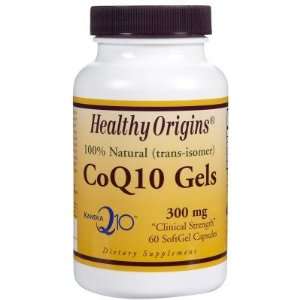   CoQ10 Gels, Trans Isomer, 300mg, 60 softgels