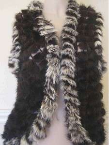 LORENZO ITALY Modern Style 100% Natural Mink Fur NEW Vest OS  
