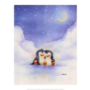  Makiko Little Penguins 9.5 x 11.75 Poster Print