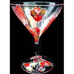  Valentine Treasure Design   Hand Painted   Grande Martini 