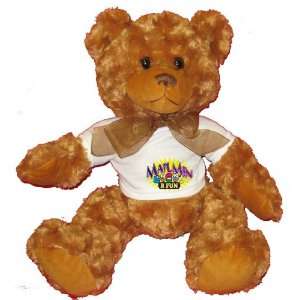  MAILMEN R FUN Plush Teddy Bear with WHITE T Shirt Toys 