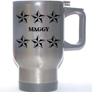  Personal Name Gift   MAGGY Stainless Steel Mug (black 