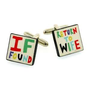  Return to Wife Cufflinks. Made in England Jewelry