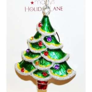   Holiday Lane Christmas Tree Brooch Pin Jewelry