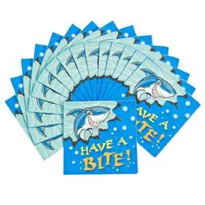  Jawsome Shark Beverage Napkins (16 pc) Toys & Games