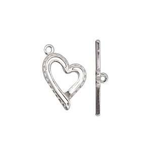   Heart Toggle Clasp 26x16mm, 28mm bar Findings Arts, Crafts & Sewing