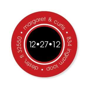  Circle the Date Berry & Black Stickers 