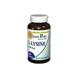  L Lysine 500 mg 500 mg 200 Capsules Health & Personal 