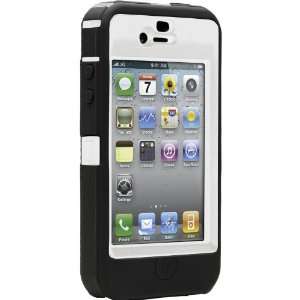  Otterbox iPhone 4 Defender Case   Black & White Cell 