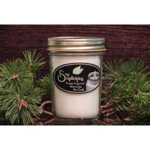   Aspen Pines Soy Wax Candle   in an 8 Ounce Jelly Jar