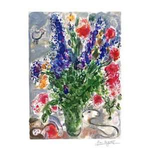  Les Lupins Bleu   Poster by Marc Chagall (18 x 24)