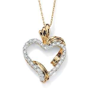   Over Silver Diamond Heart Pendant With Chain Lux Jewelers Jewelry