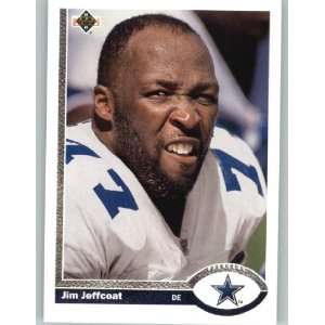 1991 Upper Deck #562 Jim Jeffcoat   Dallas Cowboys (Update 