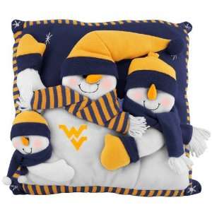   Virginia Mountaineers 18 Inch Snowman Family Pillow