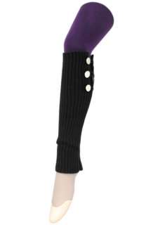  Rib Knit Leg Warmers with Button Loops Legwarmers Boot Covers  