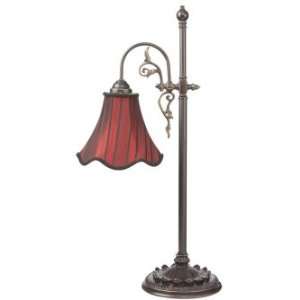  Pack of 2 Striped Red New Orleans Style Table Lamps