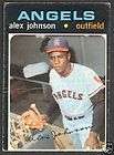 1971 TOPPS 590 ALEX JOHNSON ANGELS lot 4 cards  