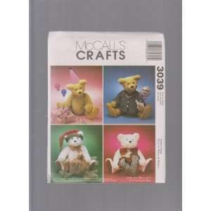   Pattern 3039 ; 18 Jointed Bears & Clothes Arts, Crafts & Sewing
