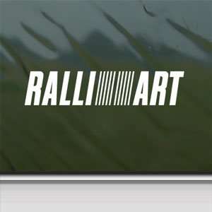  Ralliart White Sticker Jdm Mitsubishi Evo 4WD Laptop Vinyl 