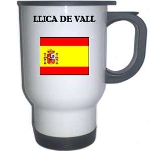  Spain (Espana)   LLICA DE VALL White Stainless Steel Mug 