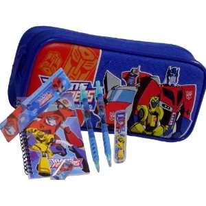  New Transformers Blue Pencil Case + Stationery Set Office 