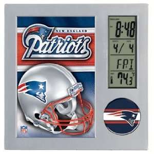  New England Patriots Desk Clock   NFL Desk Clocks