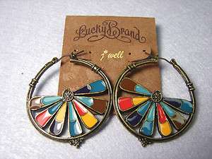 LUCKY BRAND COLORFUL LAMINA STUD EARRINGS FOR *CHRISTMAS GIFT*  