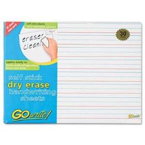   Erase Handwriting Sheets, 8 1/4 x 11, Lined, 30/Pack